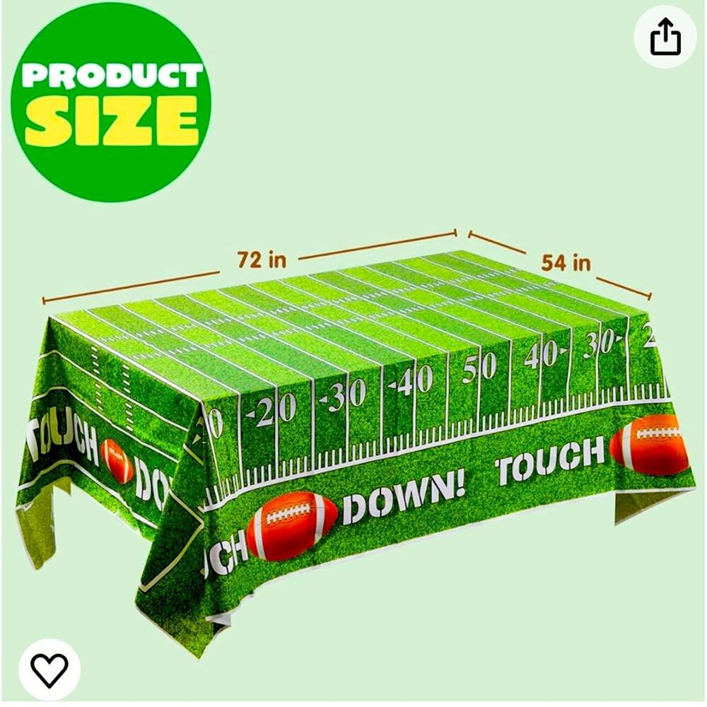 Football Tablecloth Table Cover Party Decorations Football Supplies